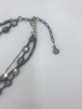 One-of-a-kind Multi-Strand Moonstone and Labradorite Necklace