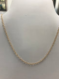 Cubic Zirconia choker with gold-filled chain