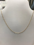 Gold vertical bar with Cubic Zirconia and gold-filled chain