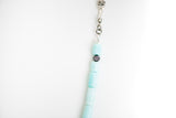 Larimar Beaded necklace with silver chain