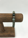 African Turquoise bracelet with Pyrite