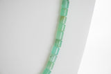 Chrysoprase beads with copper plated chain