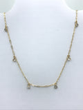 Gold Cubic Zirconia necklace