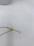Peridot gold necklace